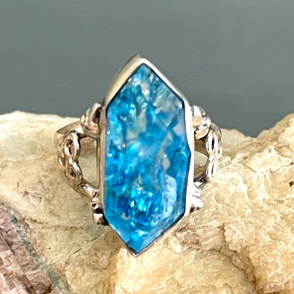 New ⭐️ Blue Apatite Sterling Silver Ring